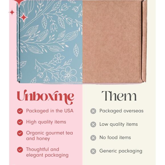 Mother's Day Tea Lover's Basket - Self-Care Box with Cozy Socks, Ceramic Mug, Ch - Picture 7 of 8